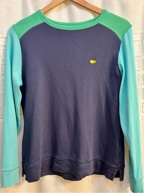 Magnolia Lane collection Masters tournament colorblock long-sleeve top.   S-M